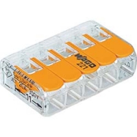ワゴジャパン（株） WFR-5 ＷＡＧＯ　ＷＦＲ－５　より線・単線ワンタッチ接続可能コネクタ　５穴用（２５個入）