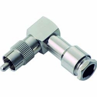 JEFCOM   LRCA-3CTL デンサン　同軸Ｌ型コネクター（圧着レスタイプ）