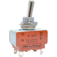 ＮＫＫスイッチズ（株） S-331 ＮＫＫスイッチズ　トグルスイッチ　はんだ端子　２極ＯＮ－ＯＦＦ