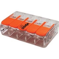 因幡電機産業（株） WFR-5BP-JP ＪＡＰＰＹ　ワンタッチコネクタ　クリアタイプ　５個入　　　電線数５本