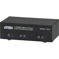 ＡＴＥＮジャパン（株） VS0201 ＡＴＥＮ　ビデオ切替機　ＶＧＡ　／　２入力　／　１出力　／　オーディオ
