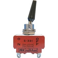 ＮＫＫスイッチズ（株） S-331R ＮＫＫスイッチズ　プラスチックレバー形トグルスイッチ　２極ＯＮ－ＯＦＦ