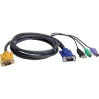 ＡＴＥＮジャパン（株） 2L-5303UP ＡＴＥＮ　ＵＳＢ・ＰＳ／２コンボＫＶＭケーブル　ＳＰＨＤタイプ　３ｍ