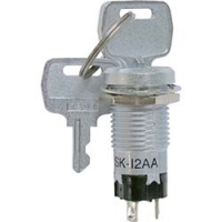 ＮＫＫスイッチズ（株） SK-12AAS1 ＮＫＫスイッチズ　ねじ取付け形キーロックスイッチ　ＯＮ－ＯＮ