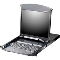 ＡＴＥＮジャパン（株） KL1508AIMJJS ＡＴＥＮ　Ｏｖｅｒ　ＩＰ　ＫＶＭドロワー　　８ポート／１７インチＬＣＤ／Ｃａｔ５／デュアルスライド／ショートレール