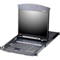 ＡＴＥＮジャパン（株） KL1508AMJJS ＡＴＥＮ　ＫＶＭドロワー　　８ポート／１７インチＬＣＤ／デュアルスライド／ショートレール