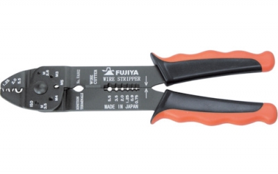 广州藤野代理  富具亚 FUJIYA FA002 斜口剪钳　万能電工 铁钳　220mm　裸端子用 日本军工品质
