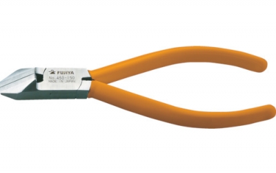 广州藤野代理  富具亚 FUJIYA 450-150 斜口剪钳　超硬刃付二枚斜　150mm 日本军工品质