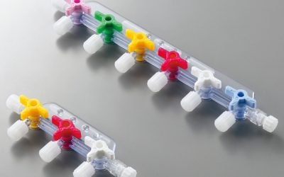 日本亚速旺 ASONE 17551 鲁尔接头多联水龙头 ルアーストップコックマニフォールド STOPCOCK 3-6164-01