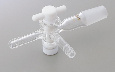 日本亚速旺 ASONE 0414-01-20 磨口三相龙头02型 共通摺合付三方コック02型 COCK 1-4350-01