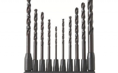 日本中山 TRUSCO T6SDN-10S六角轴铁匠钻头10本组