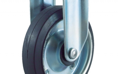 日本中山 TRUSCO  SD-220ARK环保搬运车用空气轮胎固定脚轮φ220橡胶车