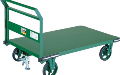 日本中山 TRUSCO OH-1LSS　鋼鉄製運搬車　１４００Ｘ７５０　Φ２００鋳物車輪　ＬＳ付