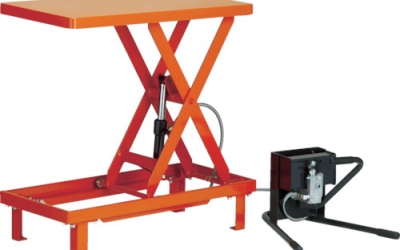 日本中山 TRUSCO  HLFWS150工作台升降椅150kg脚踏式400X720