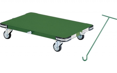 日本中山 TRUSCO  SHT-1212F钢铁平板车120X1200Φ100冲床带挂钩