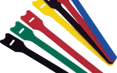 日本中山 TRUSCO MKS-1915-BK魔术带背带15cm黑色（4支装）