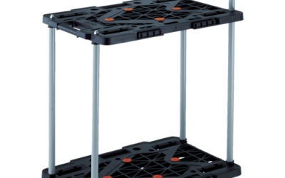 日本中山 TRUSCO  MPK-6024-W2段式面包车600X400带手柄白