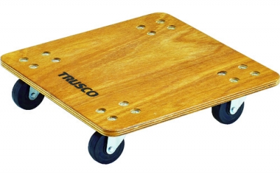 日本中山 TRUSCO  PC-445G合板平板车普蒂戈450X450橡胶车