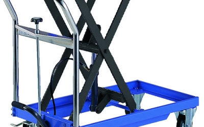 日本中山 TRUSCO HLF-250B脚部式手冲器250kg桌子800×500蓝