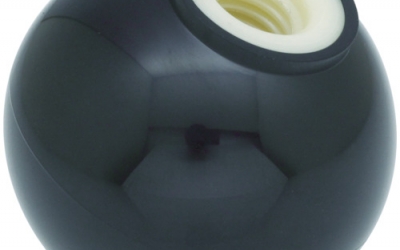 日本中山 TRUSCO  P-TPB25-8BK树脂制握玉芯无金黑色Φ２５ＸＭ８ｍｍ