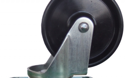 日本中山 TRUSCO T4再生橡胶制小型搬运车用自由主播φ85橡胶车