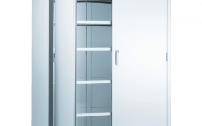 日本中山 TRUSCO SUOH-645　ＳＵＳ３０４大型保管庫　１２００Ｘ６００ＸＨ１８００　棚板５枚