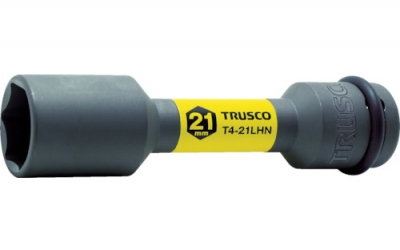 日本中山 TRUSCO T4-21LHN冲击用薄铝箔螺母长插口21mm插入角12.7