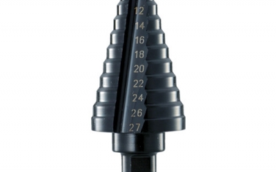 日本中山 TRUSCO  NMS-27步骤钻头2片刃黑色染色表面处理6～27mm层数12