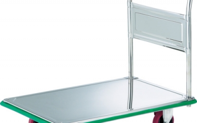 日本中山 TRUSCO  SUS-302NU全SUS生产搬运车固定式915X615省无声无息车