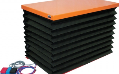 日本中山 TRUSCO HDLH2558VJ-D2台升降椅250kg电动B螺丝DC24V蛇腹付520×８５０