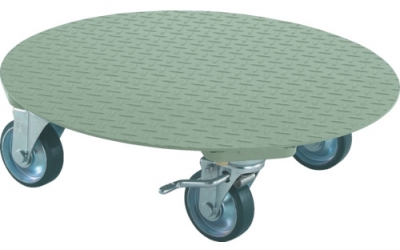 日本中山 TRUSCO RA-500S　円形台車　上置型　荷重５００ｋｇ　台寸Φ５５２　Ｓ付