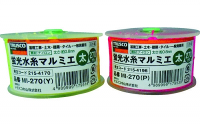 日本中山 TRUSCO MIM-500-Y荧光水线丸耳细500m