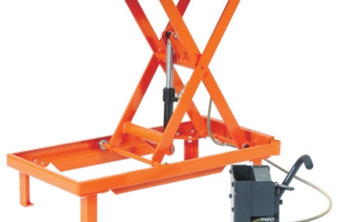 日本中山 TRUSCO  HLFWN-250工作台升降椅250kg脚踏式500X800