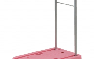 日本中山 TRUSCO  MP-66039（P）小型树脂底车勤君600X390桃粉色