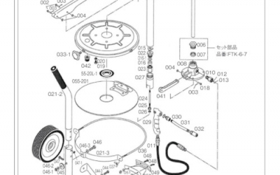 日本中山 TRUSCO FTK-021-3FTK70用罐固定框