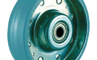 日本中山 TRUSCO  HTW-150G仅限冲床灰色橡胶车轮φ１５０