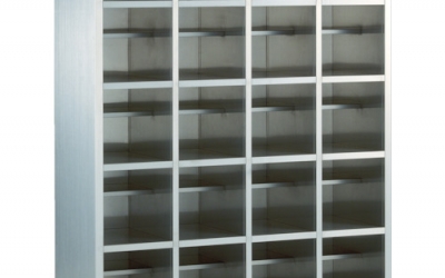 日本中山 TRUSCO SSB-12-34T SUS304鞋柜中架子付3列4段