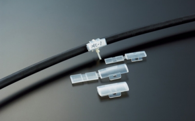 日本中山 TRUSCO  MC1BOX标志盒适用贴纸尺寸30mmX9.5mm（100个装）