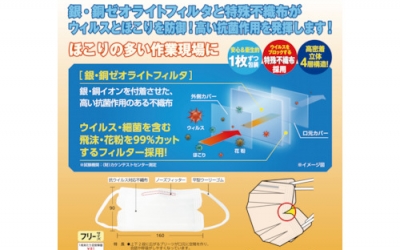 日本中山 TRUSCO  SAMPLE-TMKSC4VA样本侧切口罩