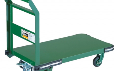 日本中山 TRUSCO OH-3SS　鋼鉄製運搬車　８００Ｘ４５０　Φ１００鋳物車輪　ＬＳ付