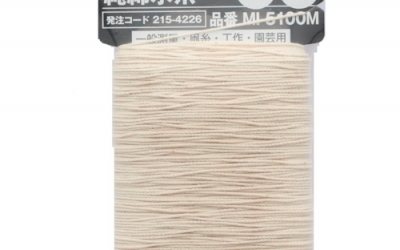 日本中山 TRUSCO MI-5100M　純綿水糸　線径０．９ｍｍ　１００ｍ巻