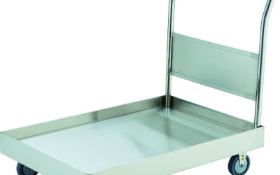 日本中山 TRUSCO SSAR-3DU全SUS304盘型底盘车800X450导电U轮子