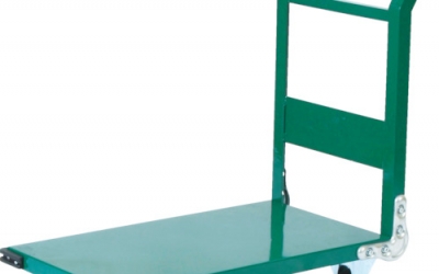 日本中山 TRUSCO  SH-1 LN（GN）钢铁搬运车1400X750Φ200冲程车绿色