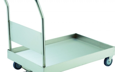 日本中山 TRUSCO SSAR-1 DUS全SUS304盘型底盘车1200X750导电U轮S付