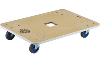 日本中山 TRUSCO  JUP-900-200木制平板车JUMP-600X600φ７５　２００ｋｇ