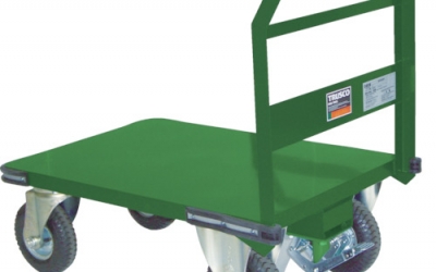 日本中山 TRUSCO SH-2 LN-ARS钢铁搬运车带充气轮胎挡板1200x600