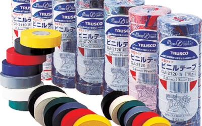日本中山 TRUSCO GJ-2120（B）脱铅型塑料带19 mmx20m10卷蓝色