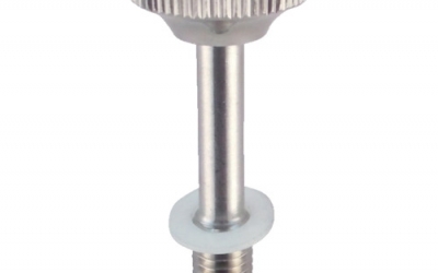 日本中山 TRUSCO TLK 14-M4-23足长滚柱旋钮SUS303直径14螺丝M4全长23