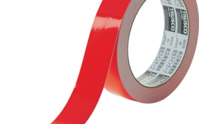 日本中山 TRUSCO TLK 250R荧光线胶带25mmx10m红色