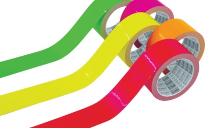 日本中山 TRUSCO TLK 55033Y荧光线胶带50mmx33m黄色